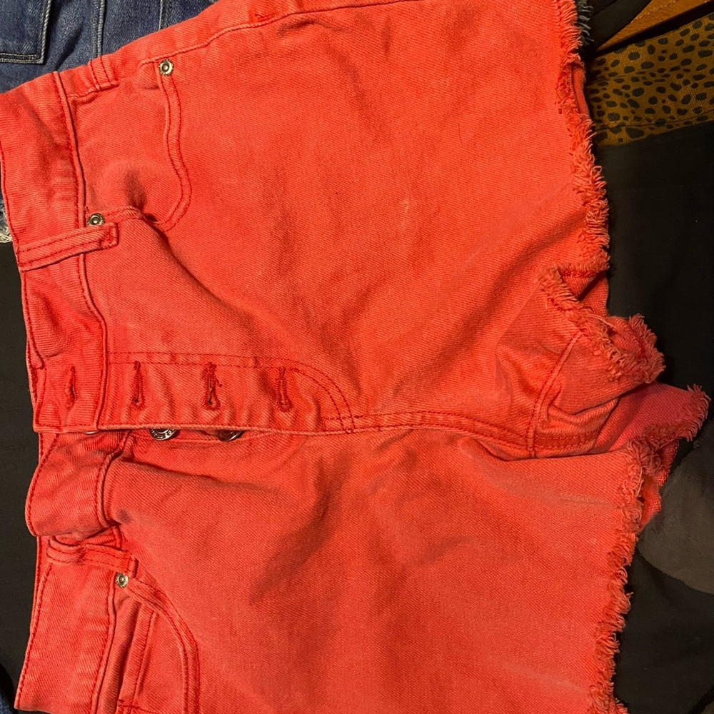 Red shorts